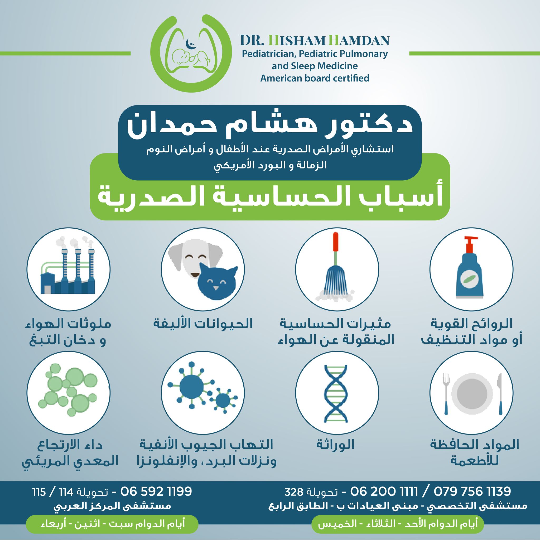 اسباب الحساسية الصدرية